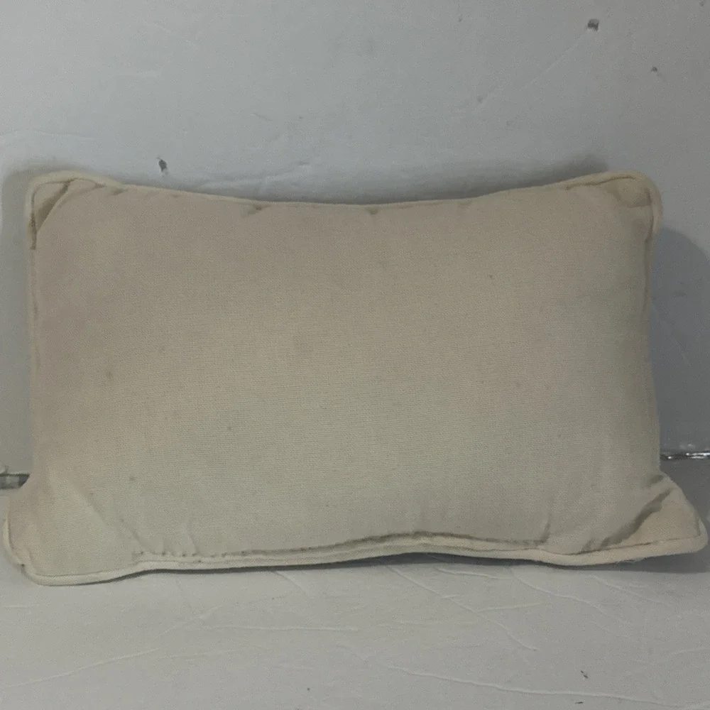 Vintage Tapestry Throw Pillow Decorative Cushion Do You See What I See Signed